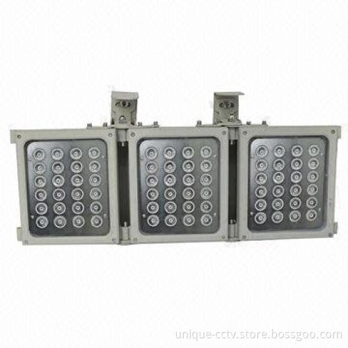 IR Illuminator w/ 72pcs 2W Dot-matrix IR LED, IP66 Waterproof and -40 to 55°C Working Temperature